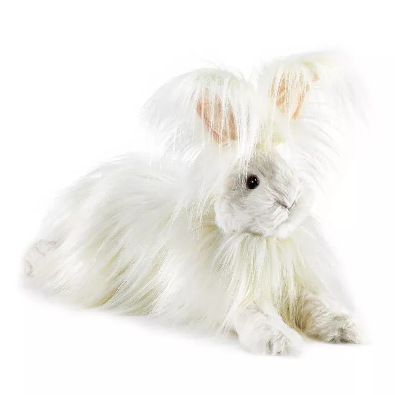 Angora Rabbit Hand Puppet
