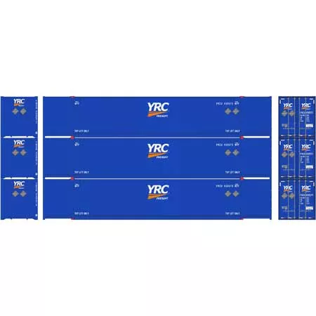 Athearn 26633 HO Scale 53' Intermodal Container YRC