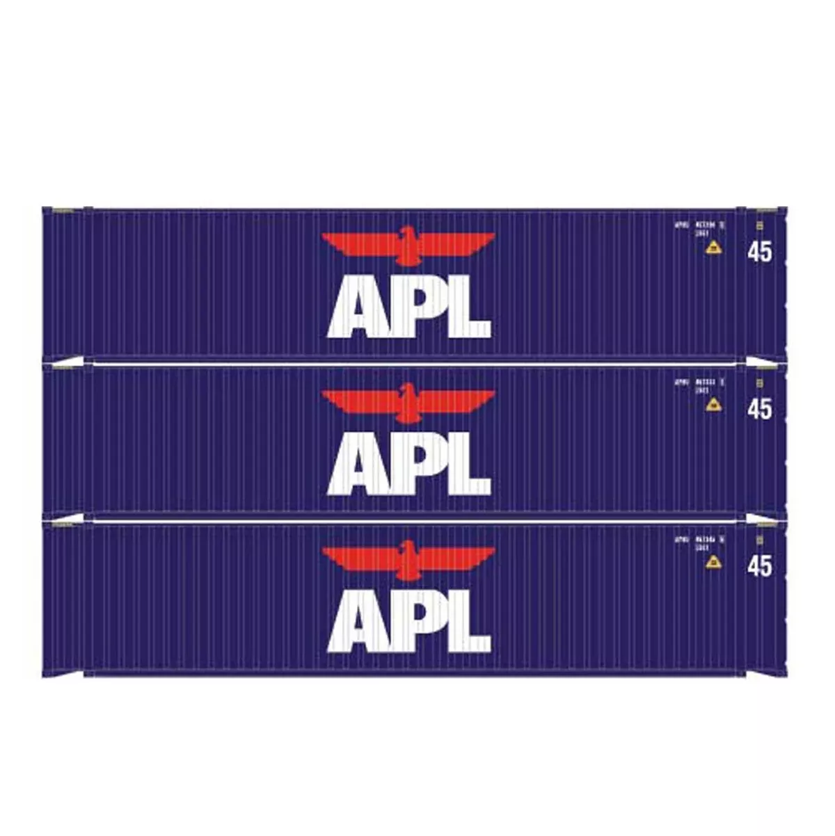 Athearn 28045 HO Scale 45' Container APL APHU #2