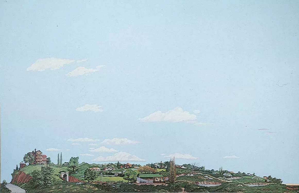 Background Scene 24 x 36" 60 x 90cm - Instant Horizons(TM) -- City to Country
