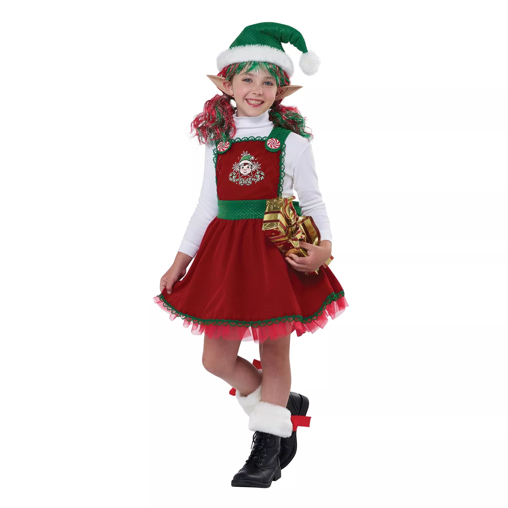Candy Cane Elf Child Costume