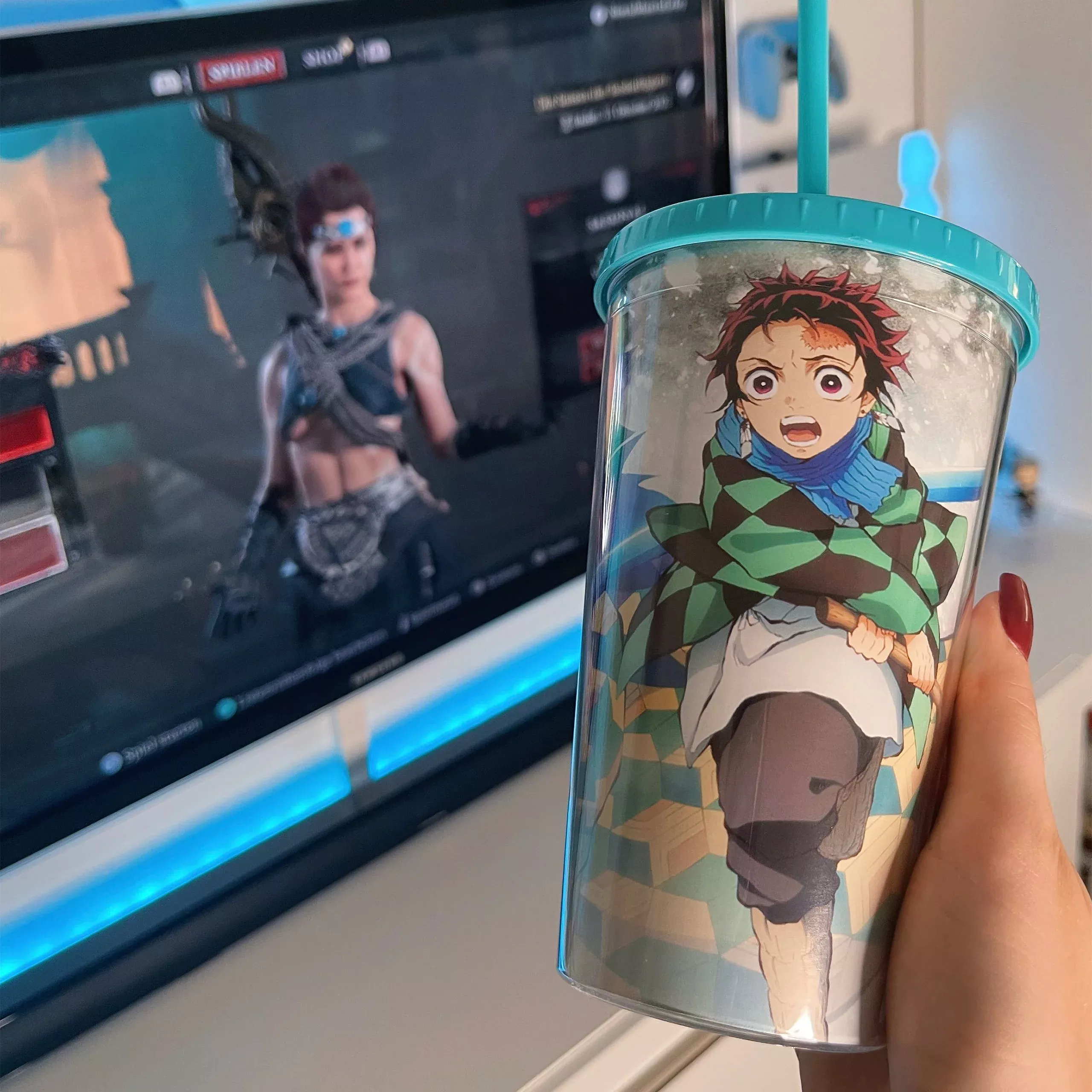 Demon Slayer - Tanjiro Kamado Drinking Cup with Straw