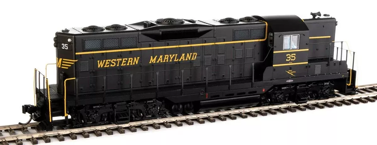 EMD GP9 Phase II with High Hood - ESU(R) Sound and DCC -- Western Maryland #35