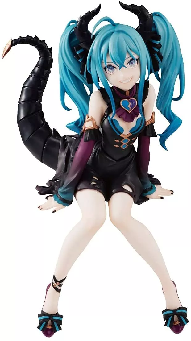 Furyu Hatsune Miku Noodle Stopper PVC Statue (Villain Colour Version) Figure From Japan