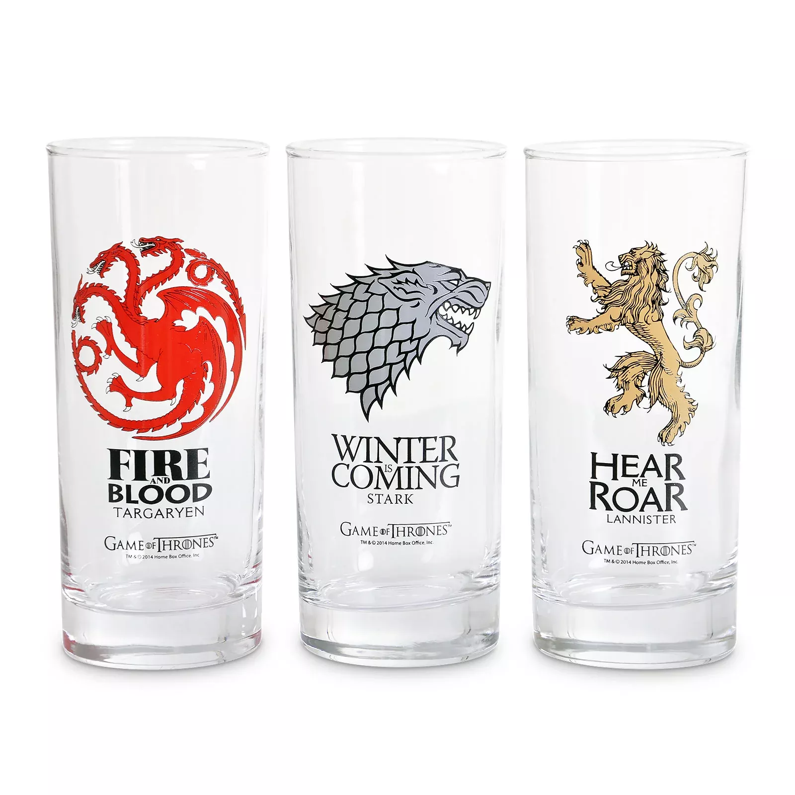 Game of Thrones - Coat of Arms Glass Set
