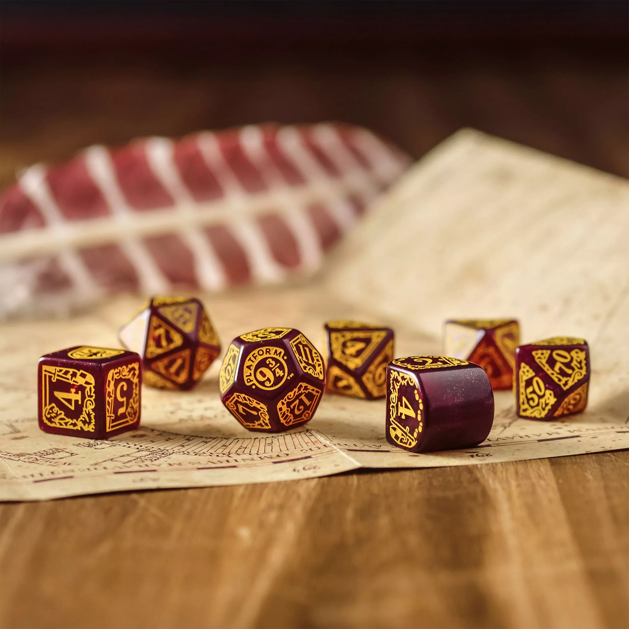 Harry Potter - Gryffindor RPG Dice Set 7pc red