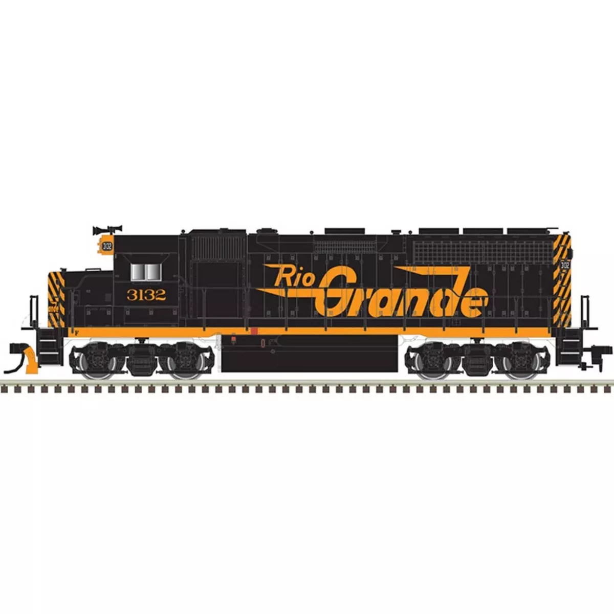 HO Gold EMD GP40 ESU LokSound DCC Sound Rio Grande #3132