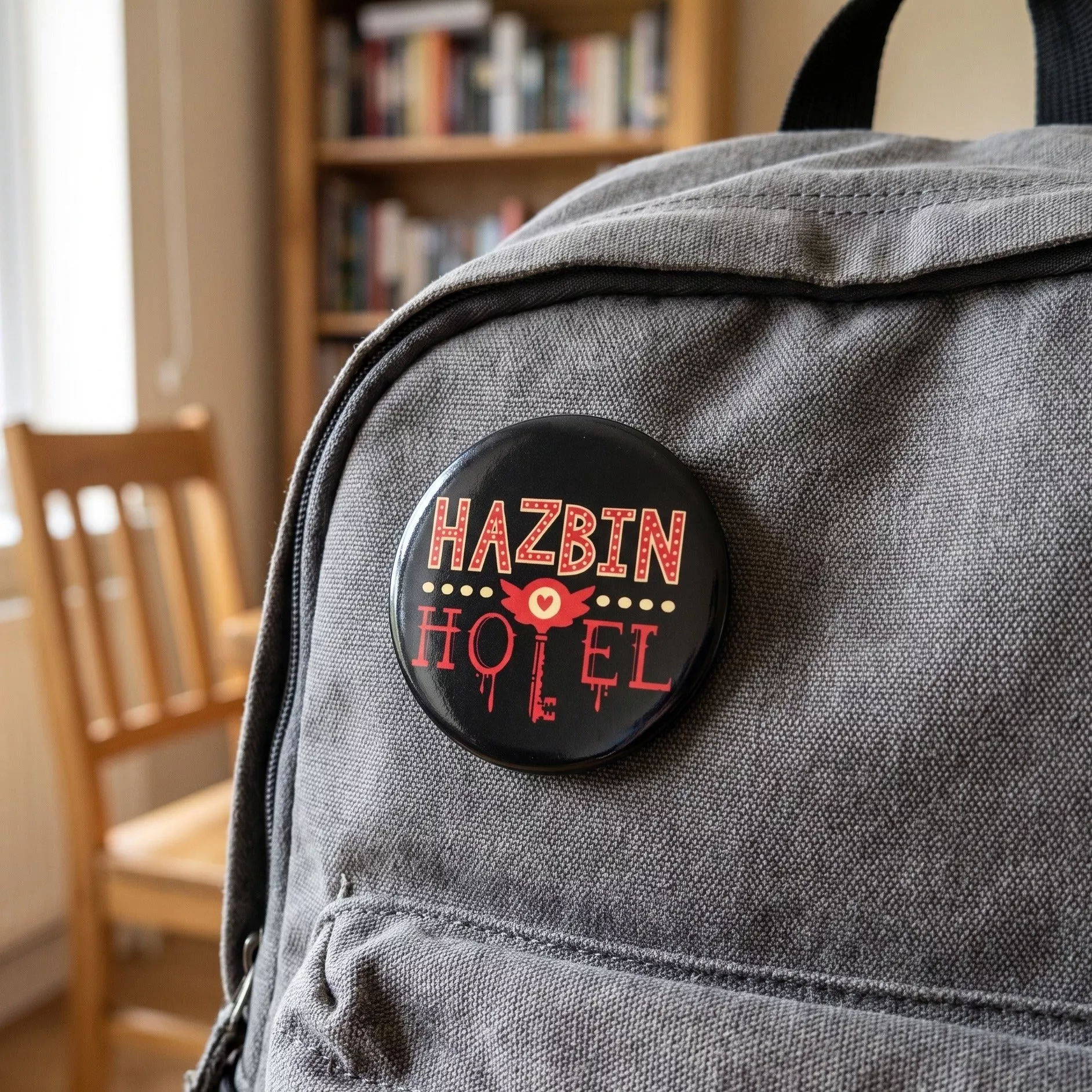 Logo Button for Hazbin Hotel Fans