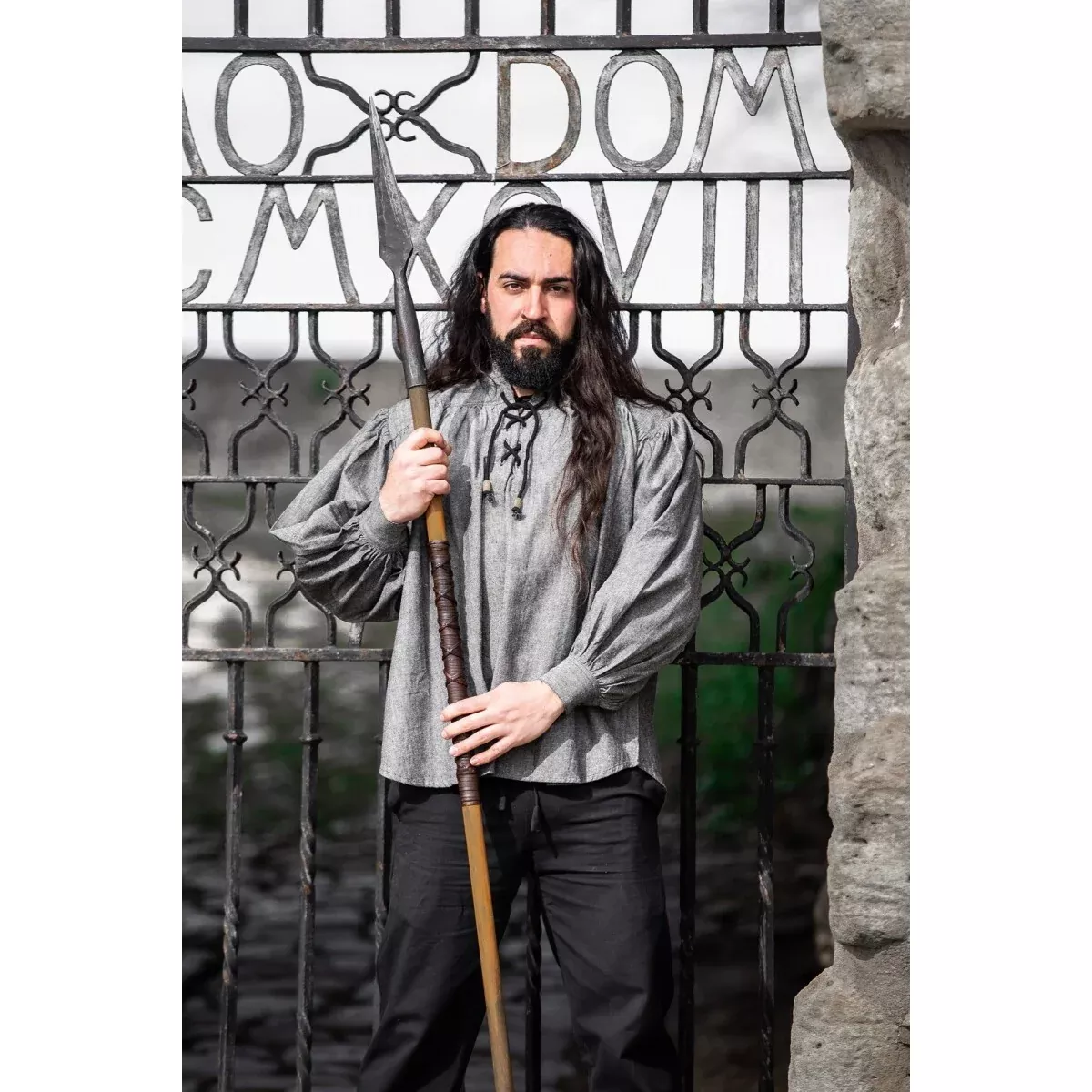Medieval Shirt Leopold grey