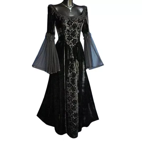 Melinda - Gothic Dress Black