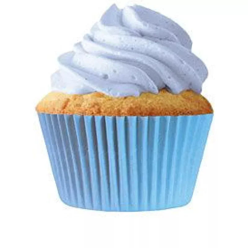 MINI Baby Blue Cupcake Liners 100 Count*
