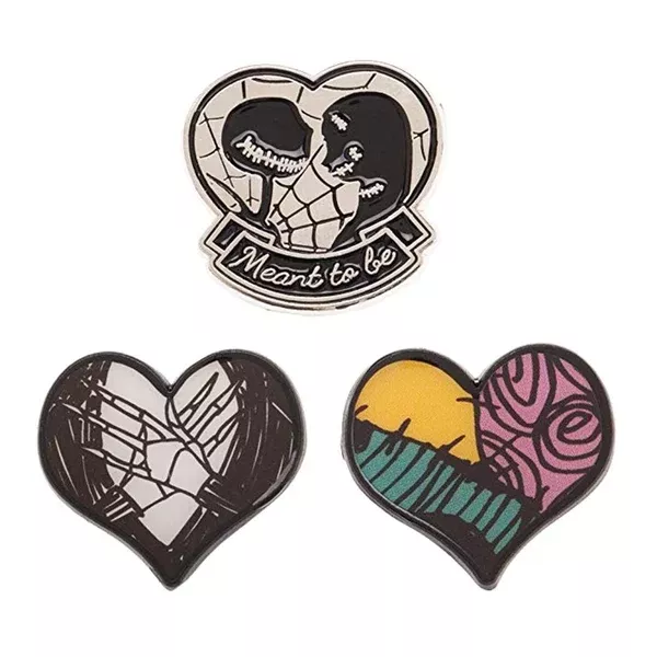 Nightmare Before Christmas 3 Lapel Pin Set