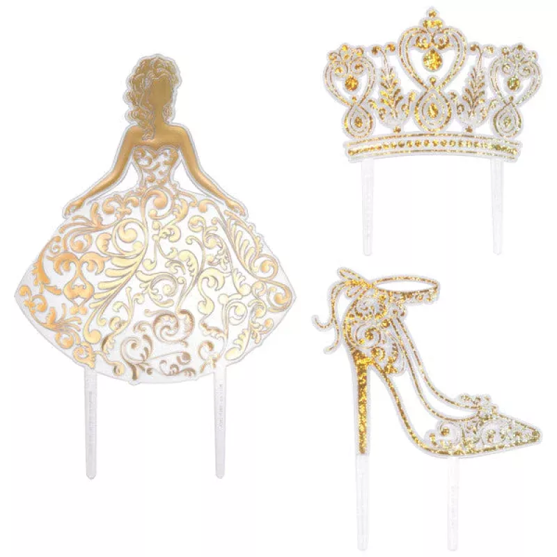 Quinceaera Cake Kit - Gold