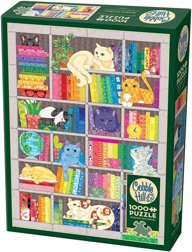 Rainbow Cat Quilt (1000 Piece) Puzzle