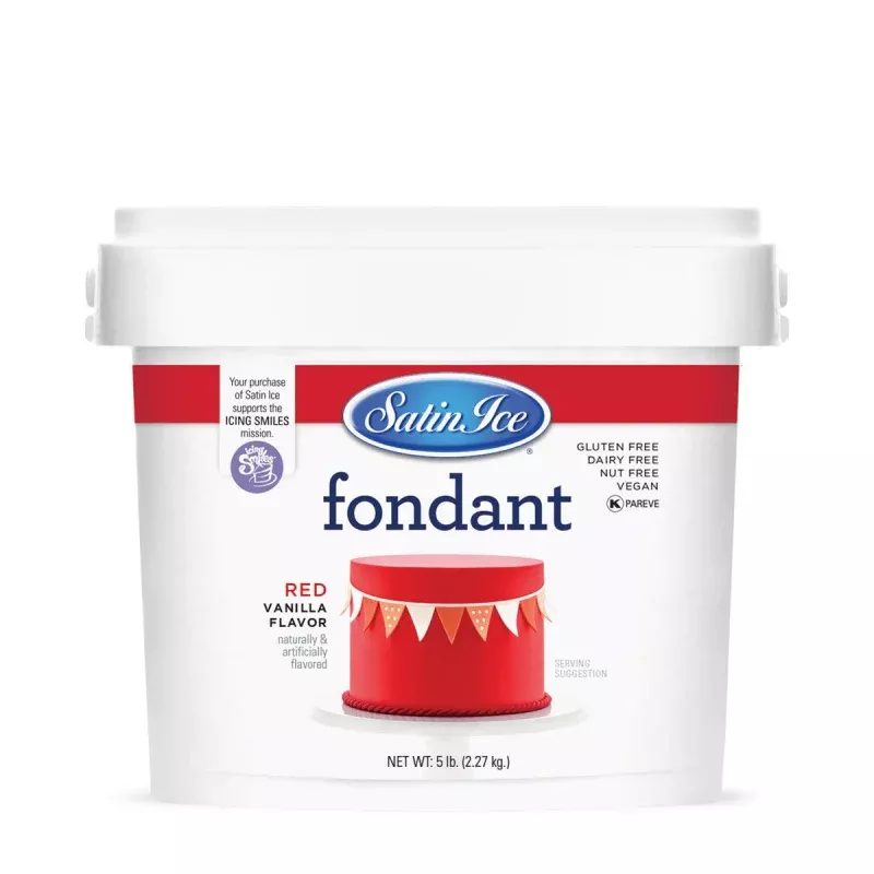 Satin Ice Red Fondant 5lb