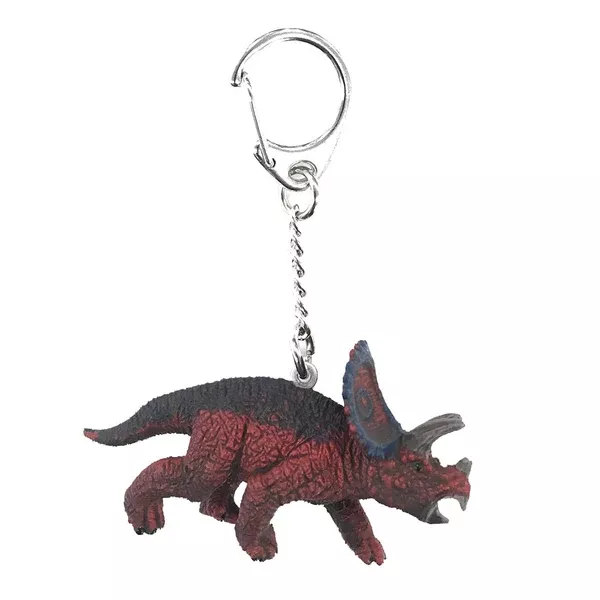 Schleich Triceratops Dinosaur Figure Keychain