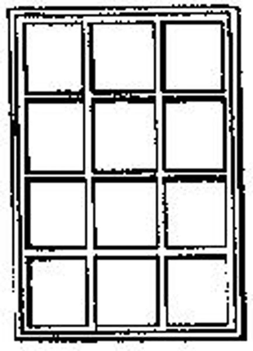 Single Sash 72" x 103" 12 Pane Window(4 Pack)