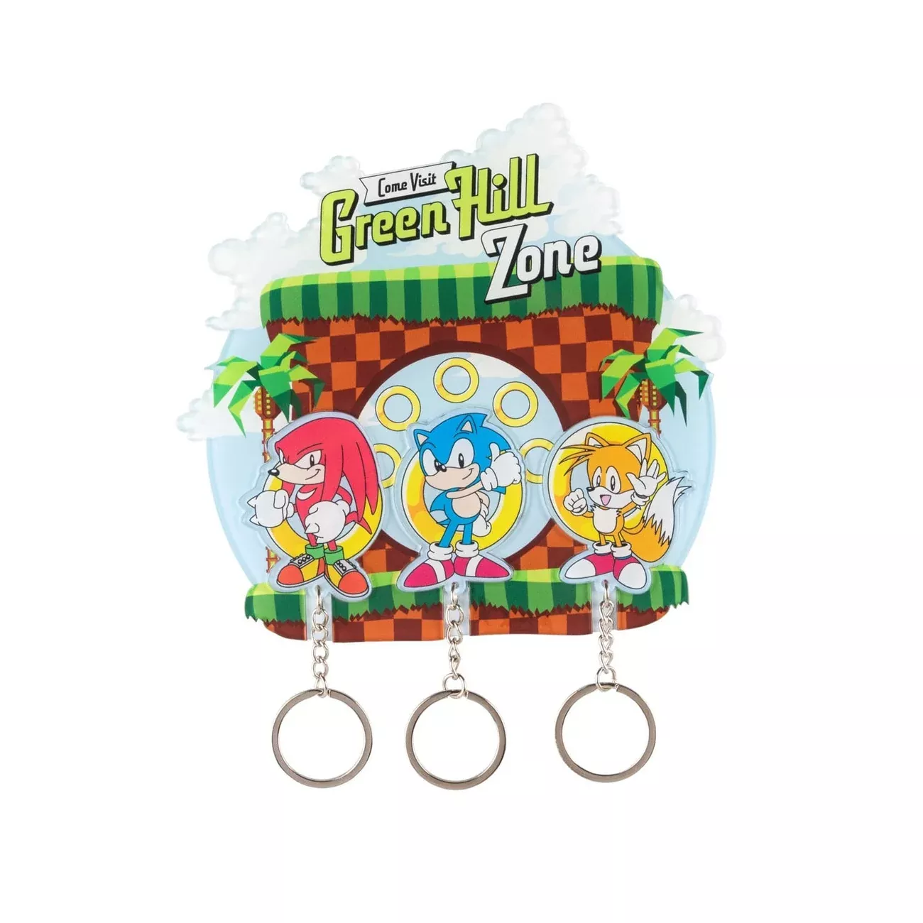 Sonic the Hedgehog key rack incl. 3 keychains