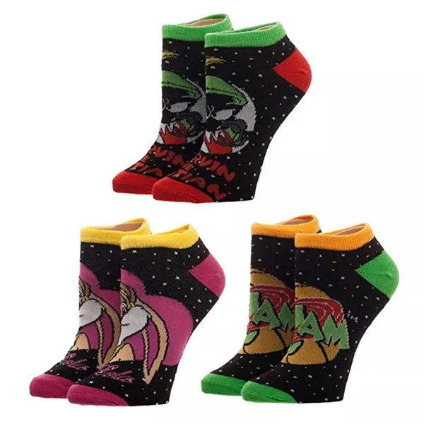 Space Jam Character Juniors 3 Pairs Of Crew Socks