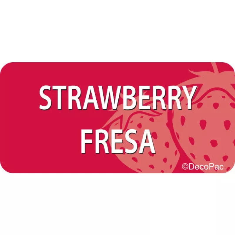 Strawberry Packaging Sticker