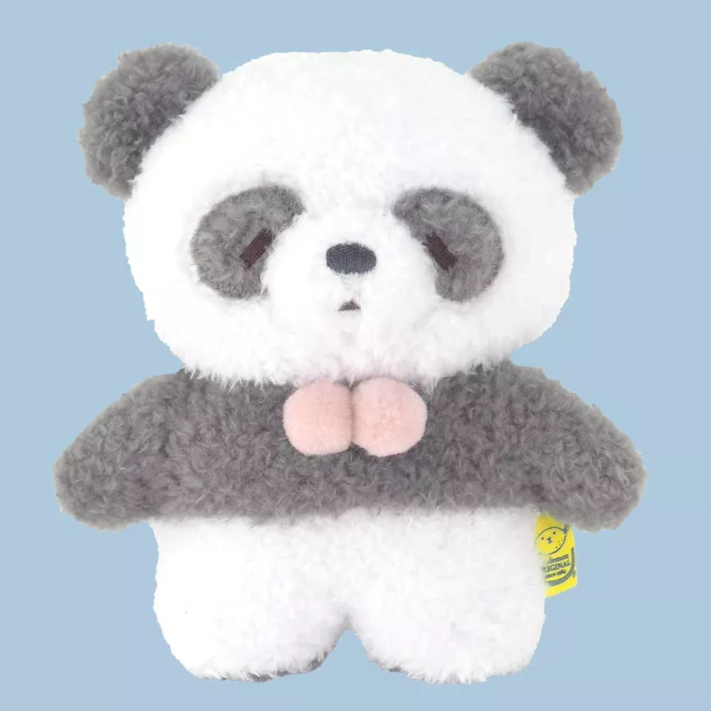 SUNLEMON Plush Doll Fluffy Tatton Panda Gray S