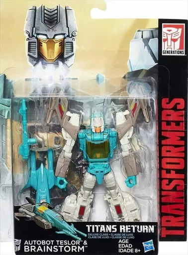 Transformers Generations Titans Return Teslor & Brainstorm Deluxe Class Figures