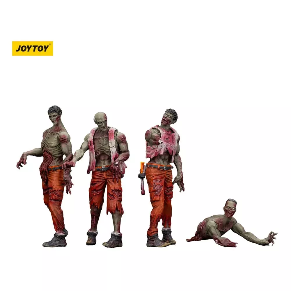 Zombie Dark Source Action Figures 4-Pack Mechanic Team 8cm